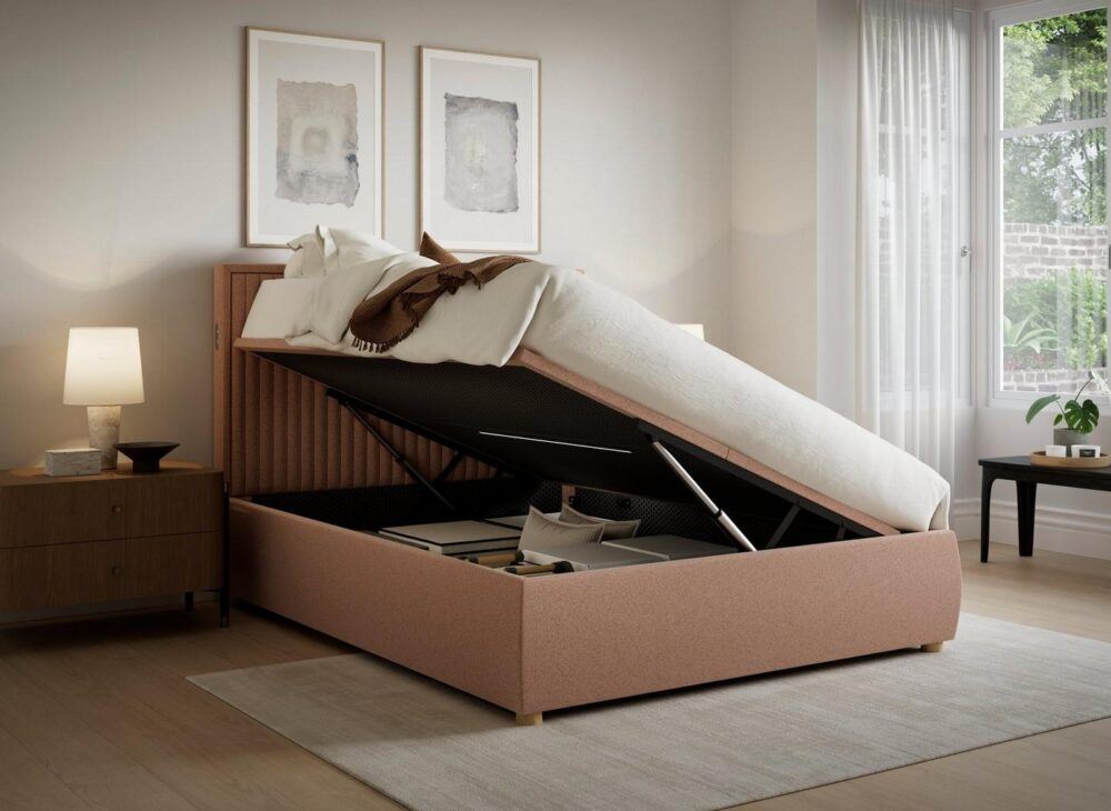 TEMPUR® Duxford Upholstered Electric Ottoman Bed Frame