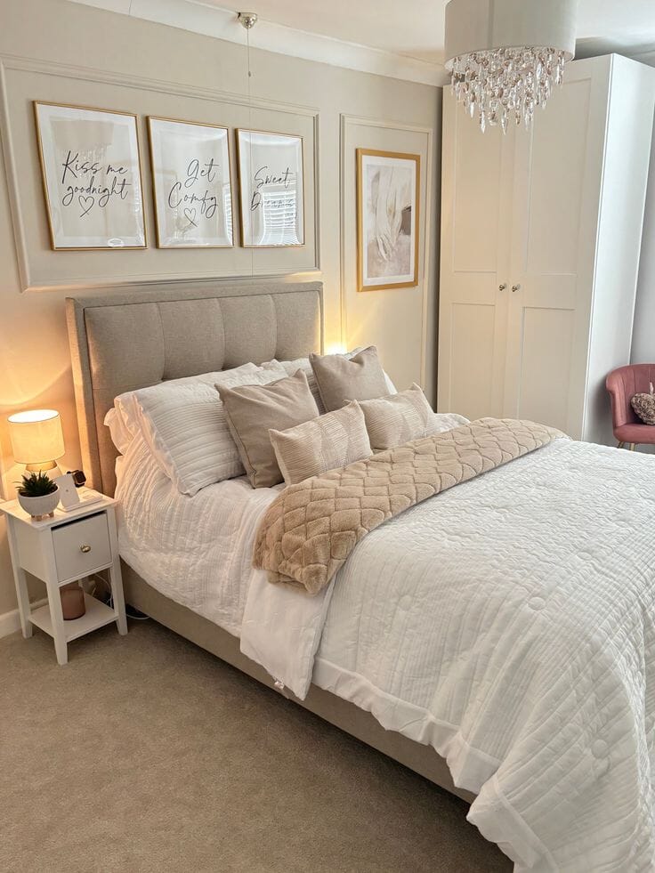 Hopkins ottoman bed - cream